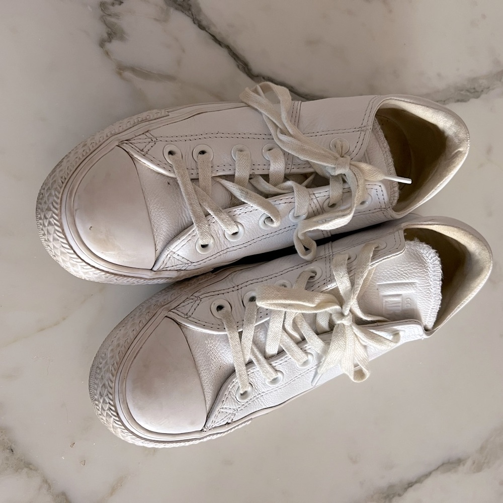 Leather converse
